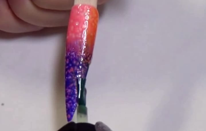 VPP Mosaic Gel Nail Design #1