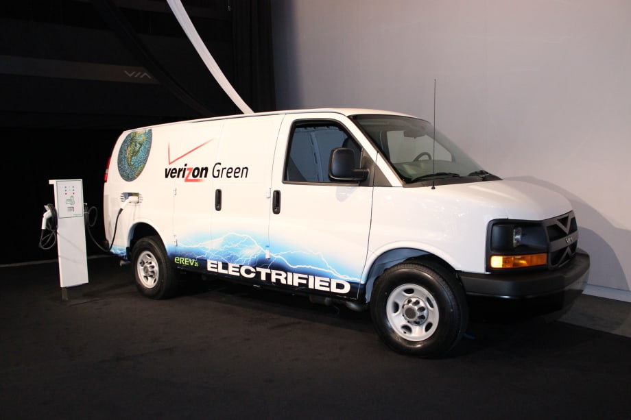 Verizon and VIA Motors Unveil Eco-Friendly, Extended-Range Electric Cargo Vans