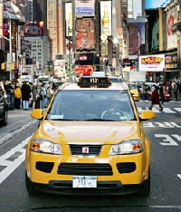 GM Puts Hybrid Taxi on the Road in NYC