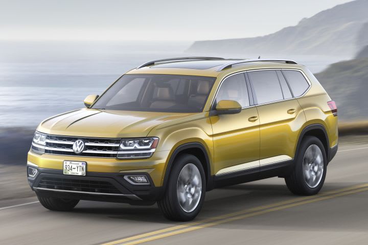 Volkswagen Unveils Three-Row Atlas SUV for 2018