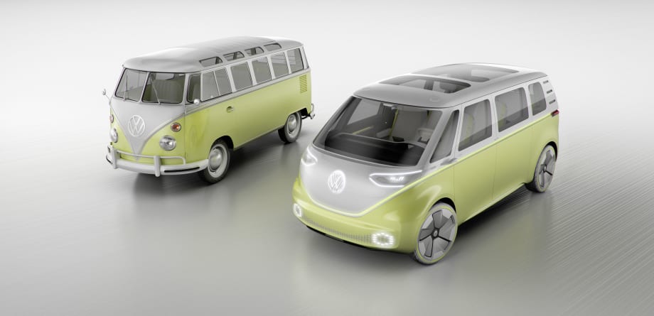 VW Shows Electric Microbus Van Concept