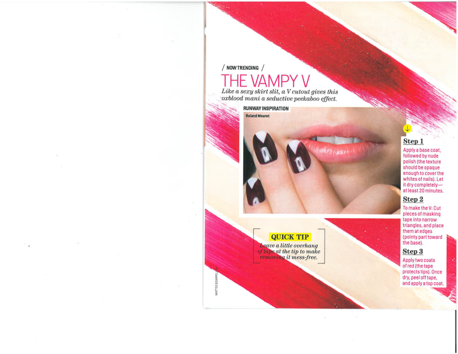 Enhance Oxblood Nails with the Vampy V Mani