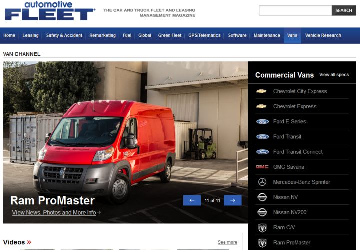 Automotive Fleet Launches Van Channel