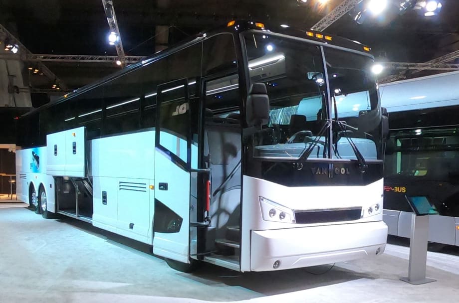 ABC, Proterra unveil all-electric Van Hool CX45E motorcoach