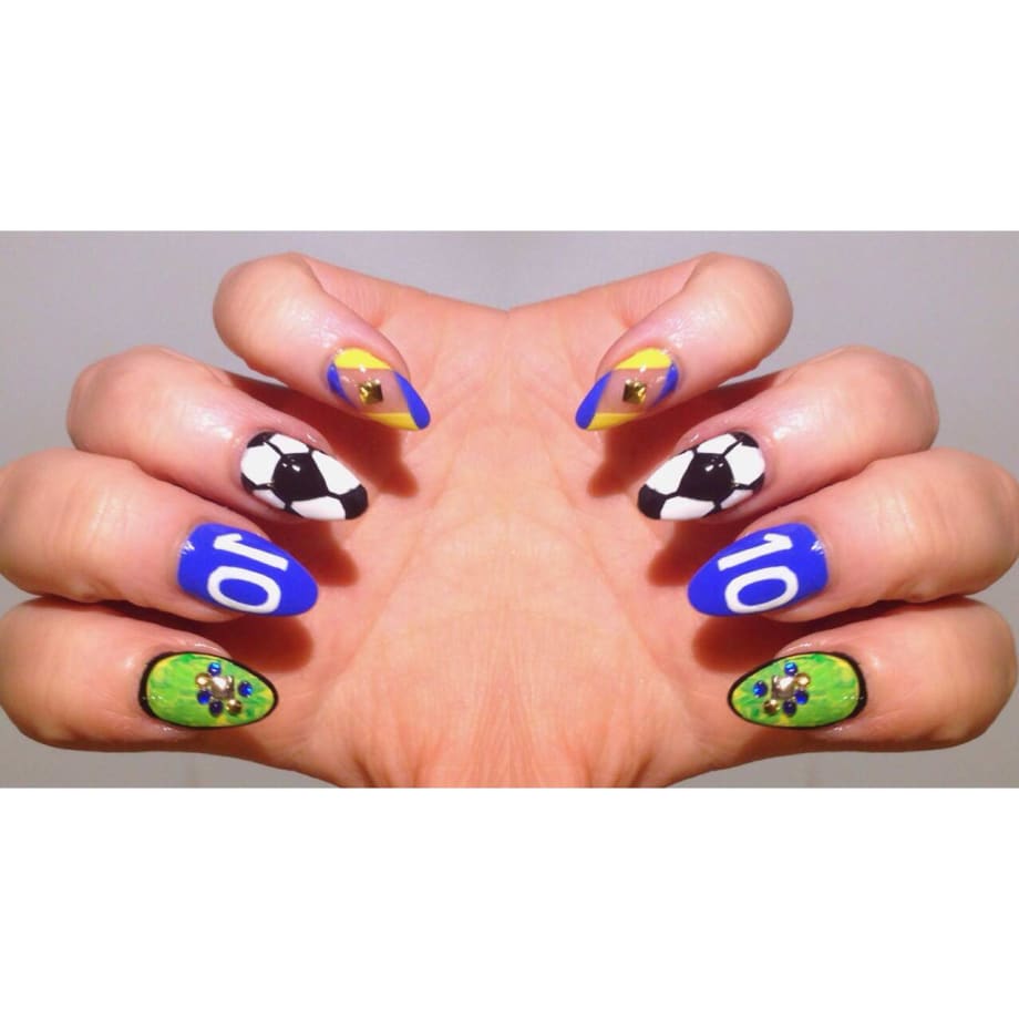 World Cup 2014 Nail Art