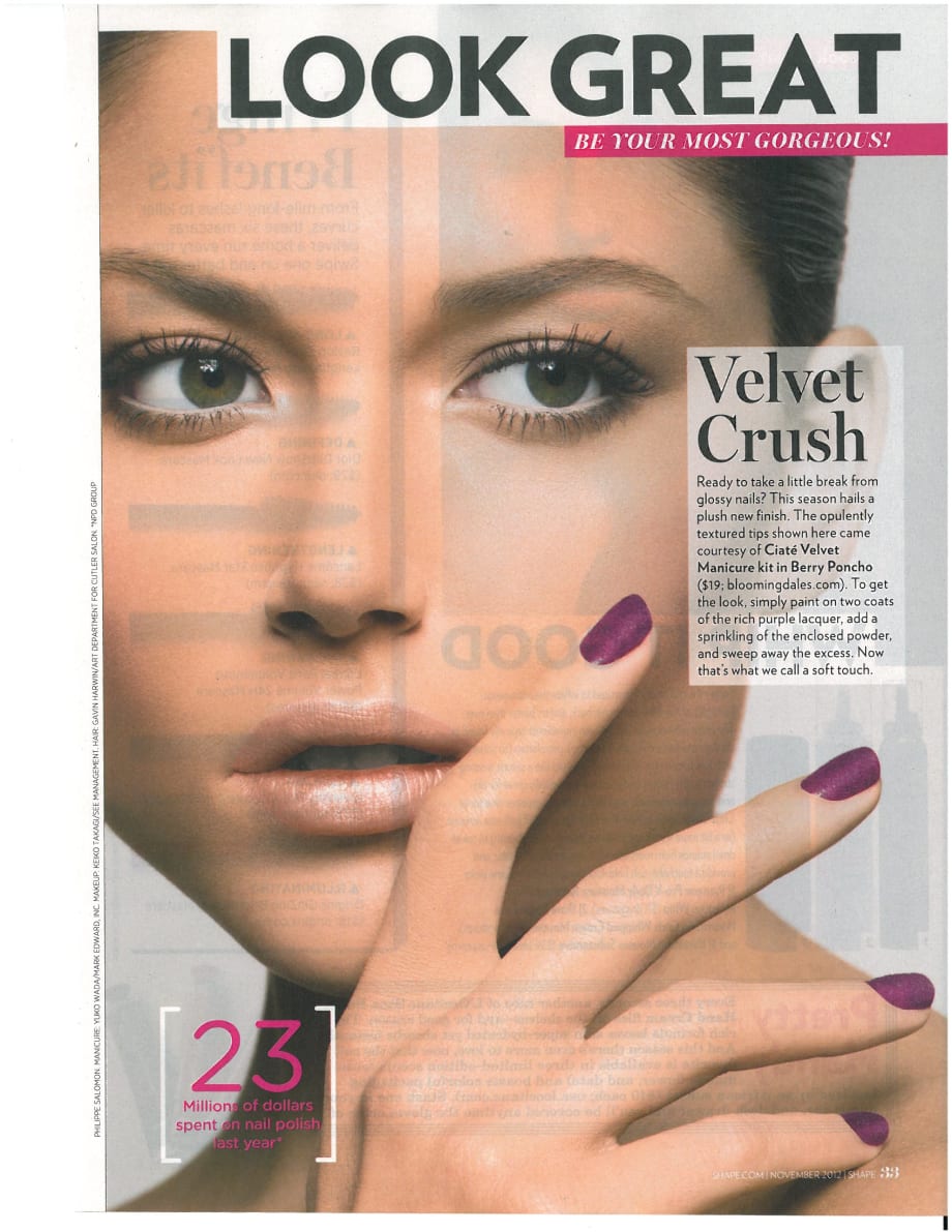 A Velvety-Finished Manicure