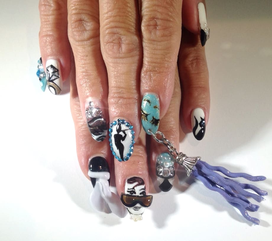 Holly Golightly-Inspired Nails