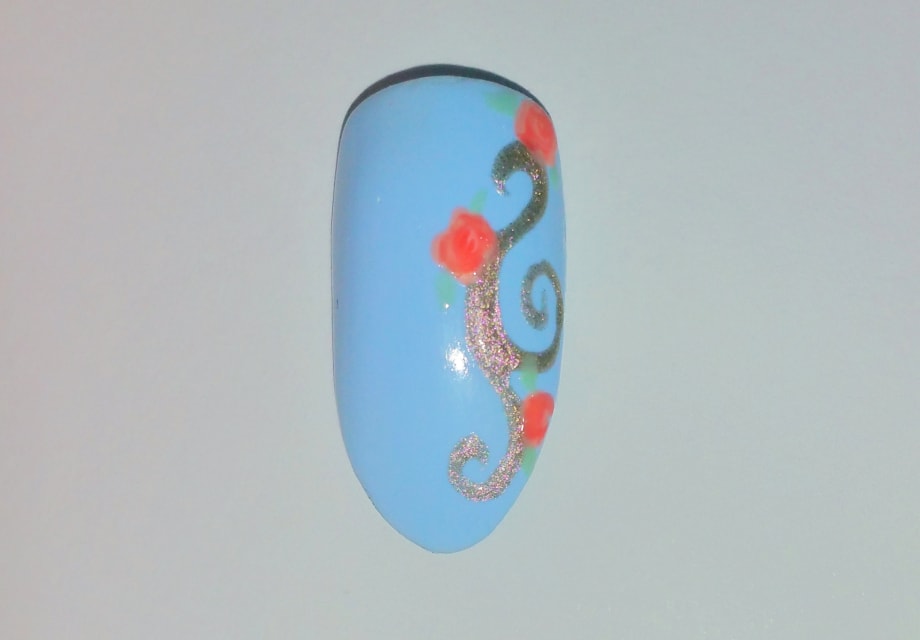 Vintage Scroll Nail Art