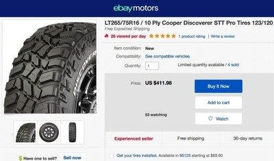 eBay Offers Tire Installation in U.S.