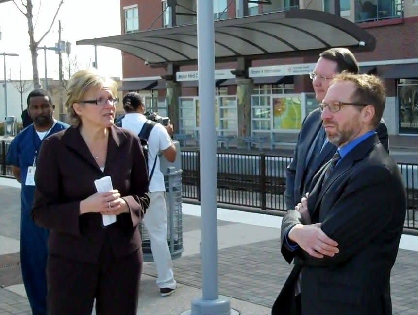 FTA's Rogoff tours DART Green Line