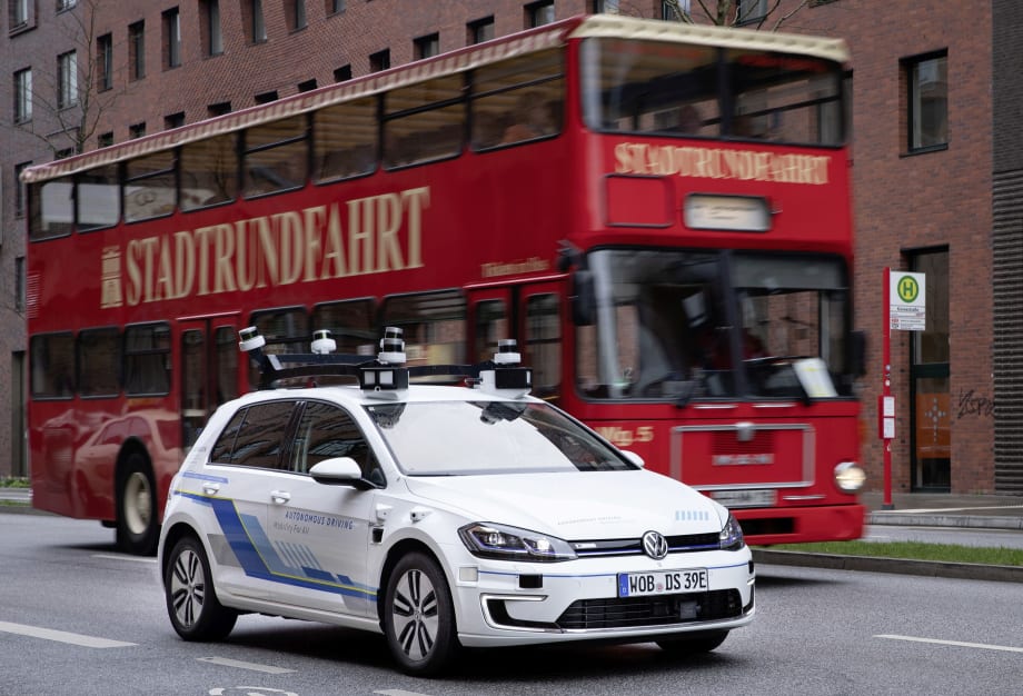Volkswagen testing automated vehicle on German intercity test route