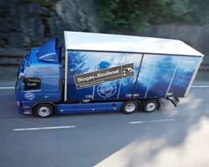 Volvo Trucks Develops Methane-Diesel Fueled Engine