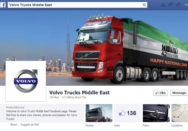 Volvo Trucks Turns to Facebook for Middle East