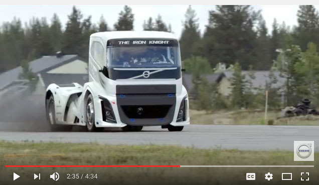 Volvo's Iron Knight Truck Sets New Speed Record