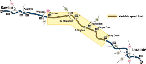 Variable Limit Replaces Seasonal Limit on Wyoming Section of I-80