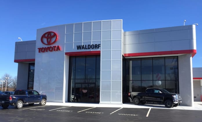 Photo of facade of Waldorf Toyota car dealership