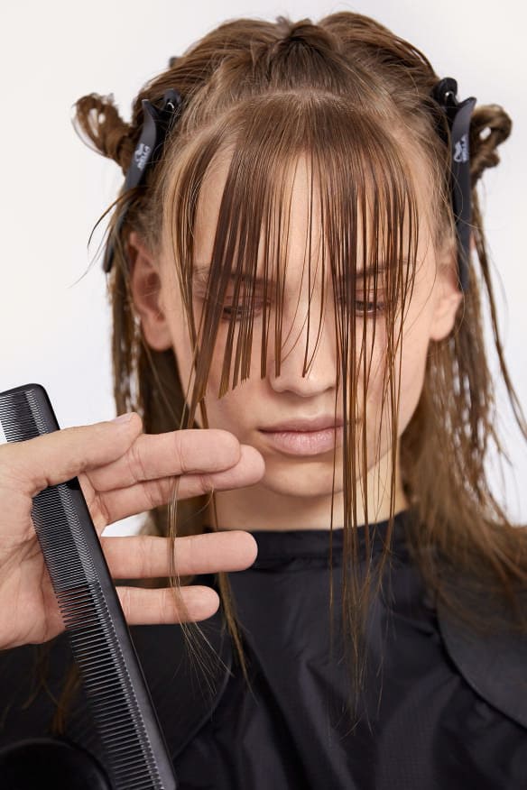HOW-TO: Marbled Stone Haircolor + Textured Lob