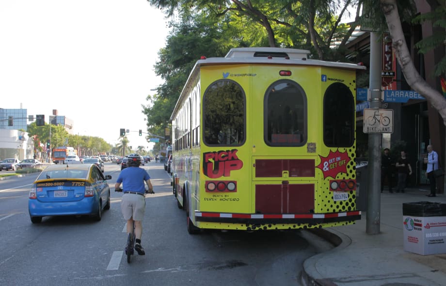 L.A. unveils late-night trolley service
