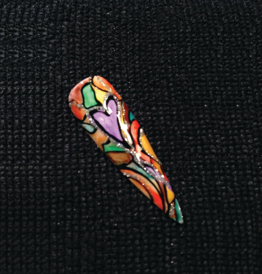 Heart of Glass Nail Art
