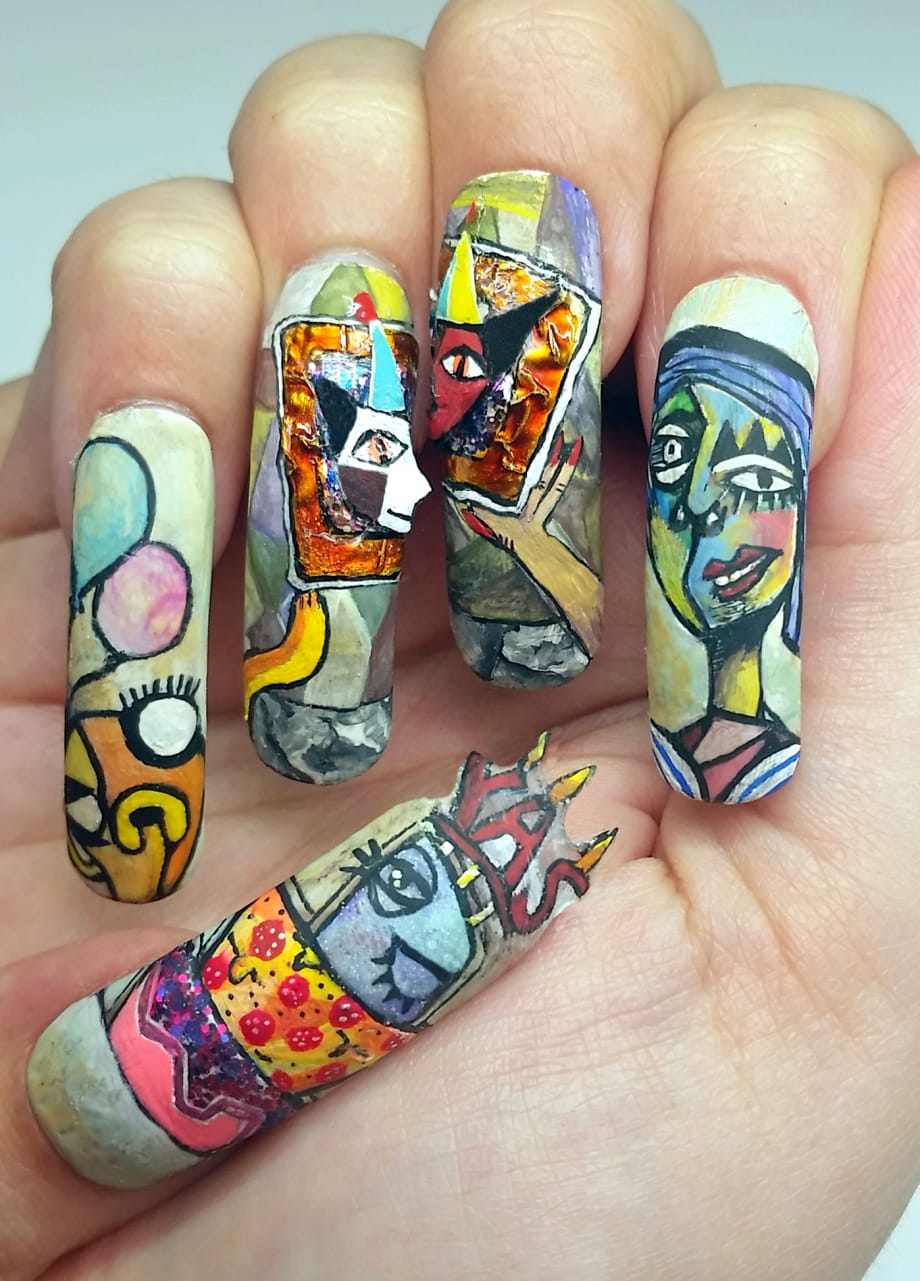 Nails for NTNA S. 3 Challenge #7 Picasso's Birthday Party (Winnie)