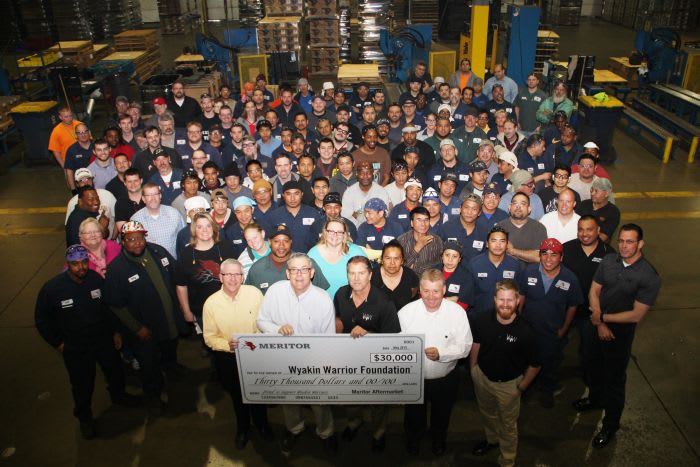 Meritor Gives $50,000 to Help Wounded Veterans