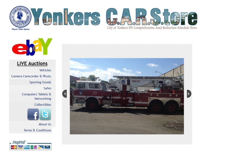 Yonkers’ New eBay Store Earns $44K for Fleet & Other Assets