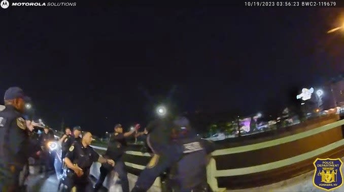 New York Officers Catch Man Who Jumped from Bridge