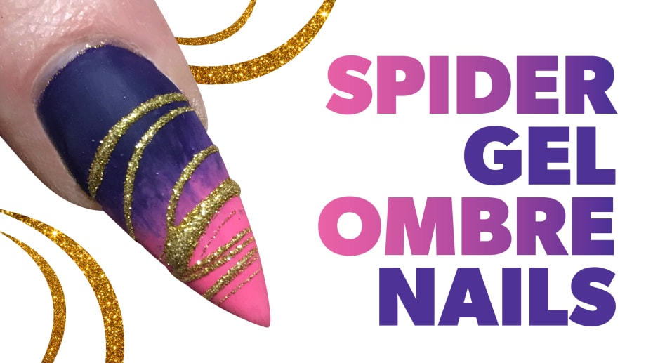 Spider Gel Ombre Nails Using En Vogue