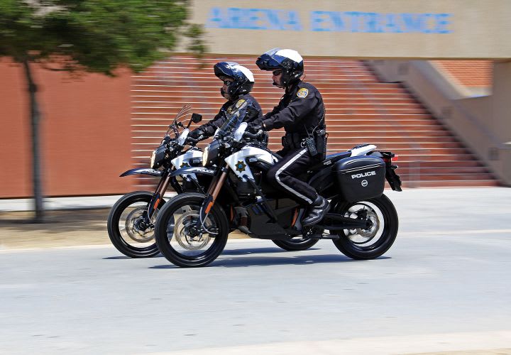 Electric Motorcycles on Patrol