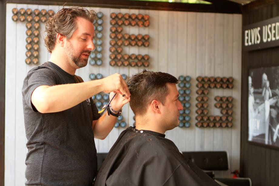 American Crew's Blue Suede Barbershop Stops at North Coast Music Festival in Chicago