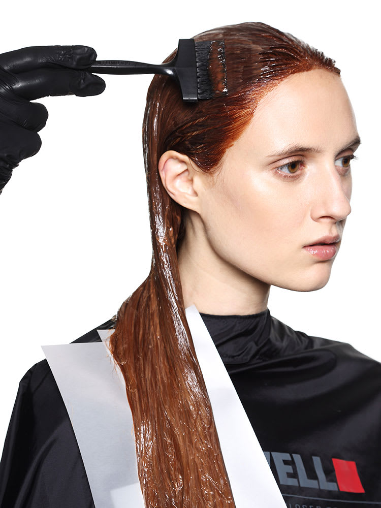 SHINY PENNY: Goldwell Copper Color Formula and Kerasilk How To
