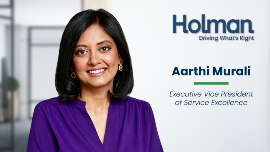 Holman Hires Aarthi Murali as Executive Vice President of Service Excellence