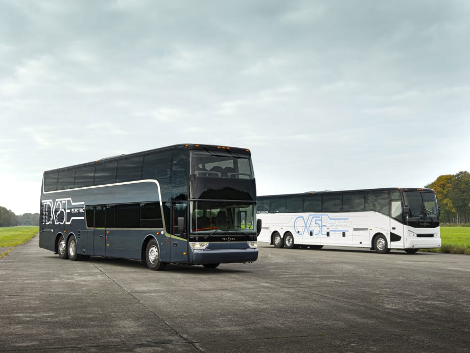 Van Hool Unveils Double-Decker Battery-Electric Coach