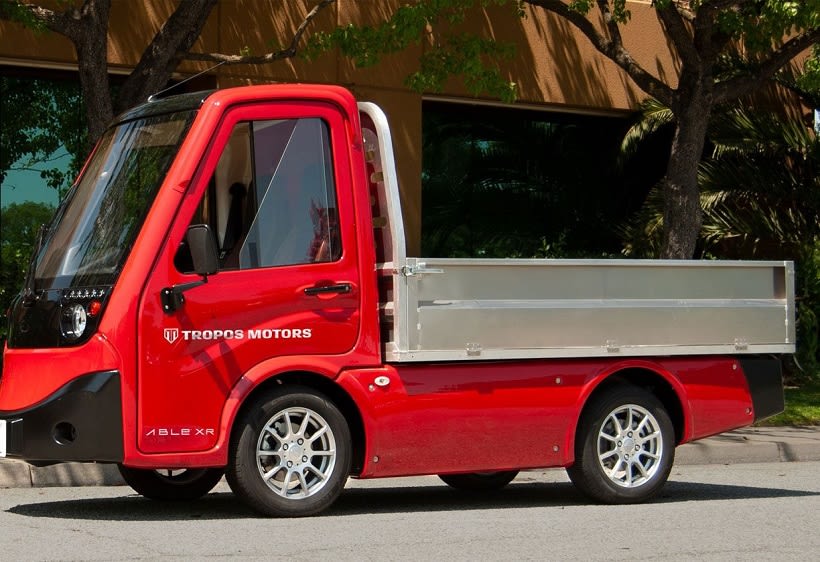 Tropos Neighborhood Electric Vehicle Offers 160-Mile Range