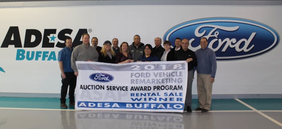ADESA Buffalo Earns Ford Auction Service Award Program Awards
