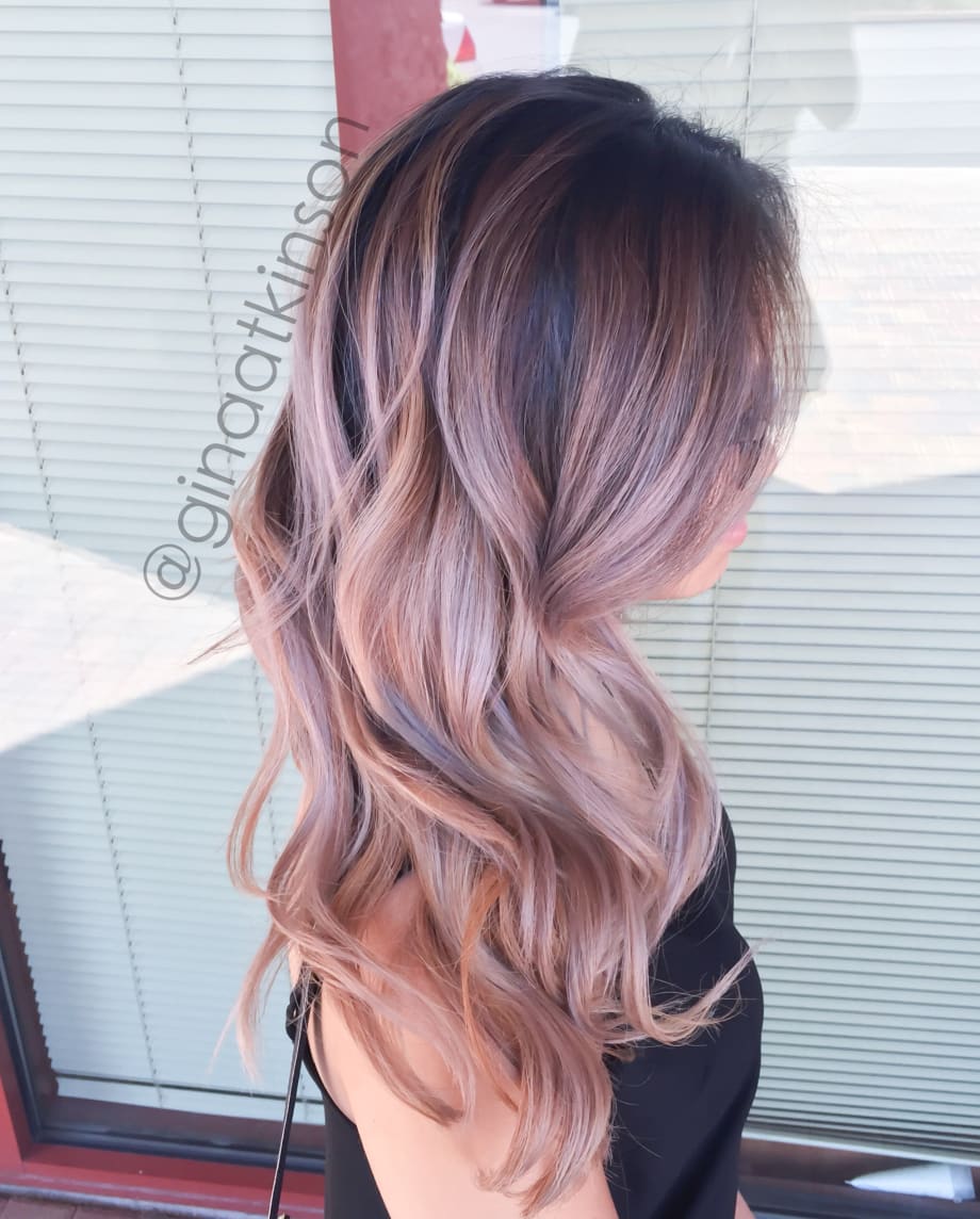 TRANSFORMATION: Low-Maintenance Dusty Pink Balayage