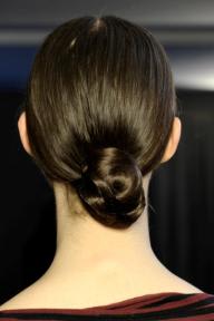 Sleek Chignon at Alberta Ferretti