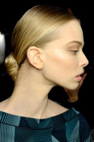 Sleek Chignon at Alberta Ferretti