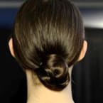 Sleek Chignon at Alberta Ferretti