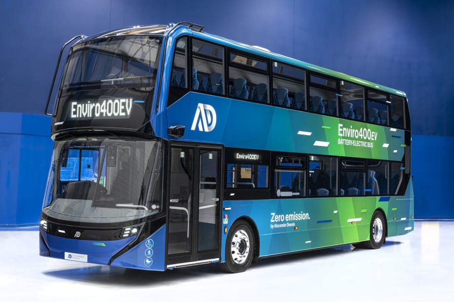 Alexander Dennis' Enviro400EV Hits High Energy Consumption Benchmarks