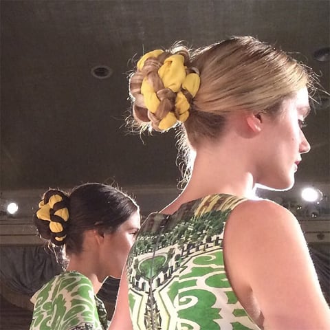 NYFW How-To: Braided Silk Chignon at Alice + Olivia