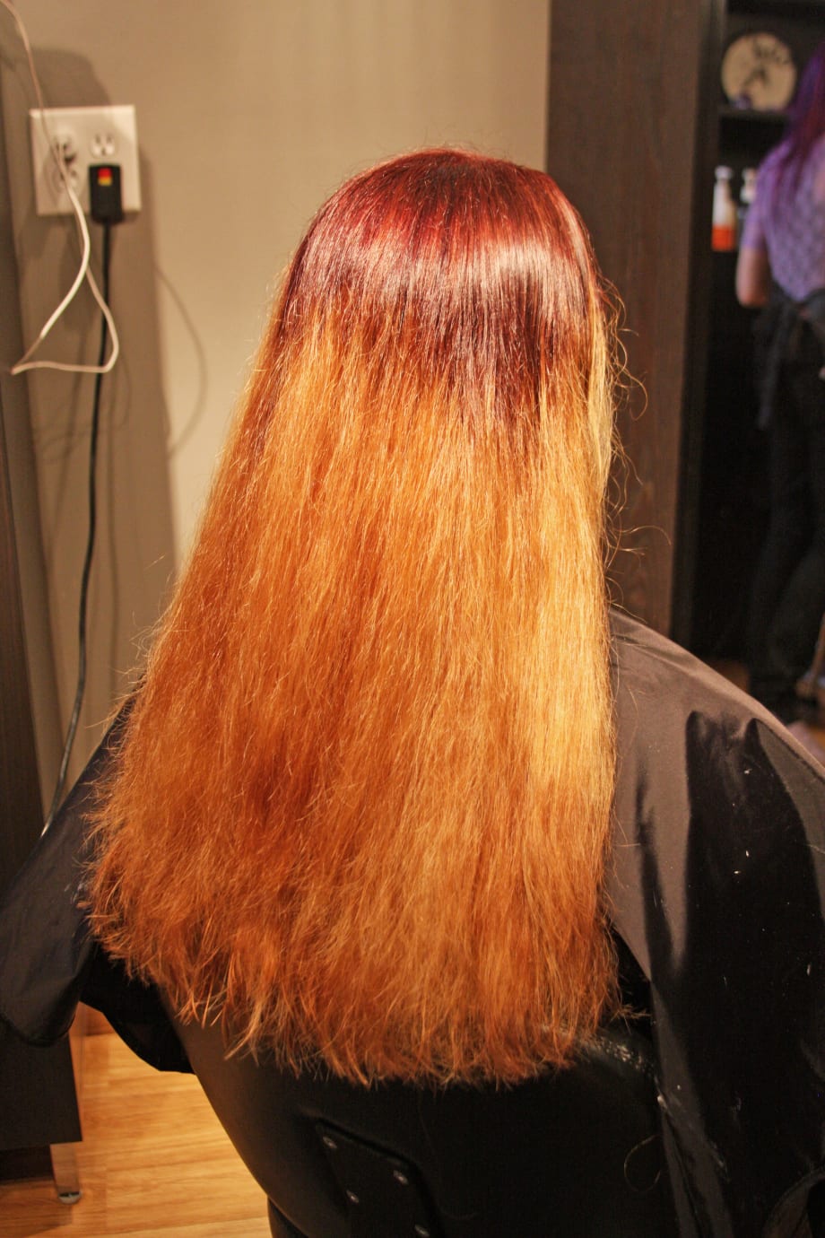 TRANSFORMATION: Level 7 Natural Redhead to Violet with Accents of Lavender