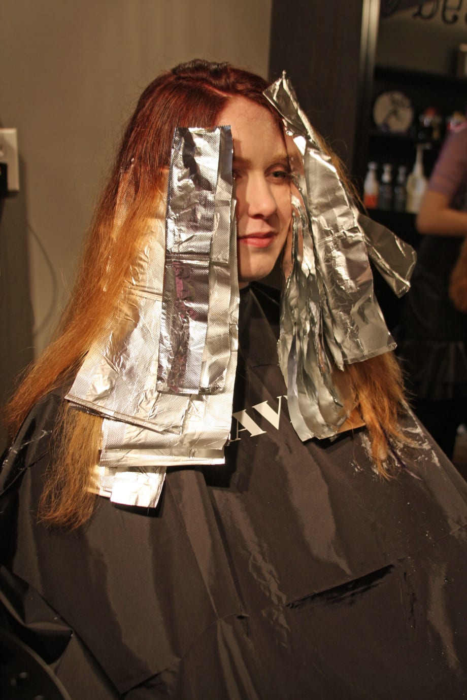 TRANSFORMATION: Level 7 Natural Redhead to Violet with Accents of Lavender