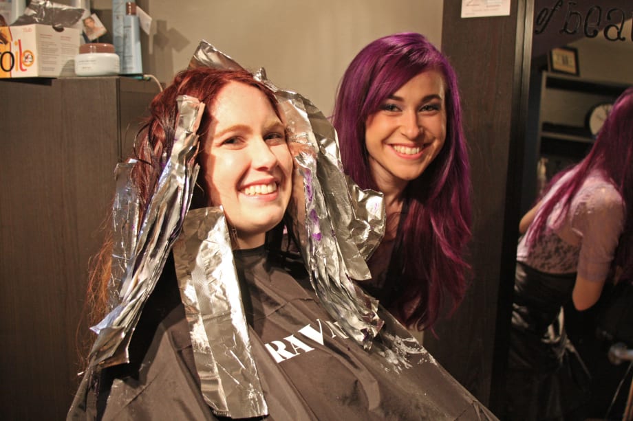 TRANSFORMATION: Level 7 Natural Redhead to Violet with Accents of Lavender