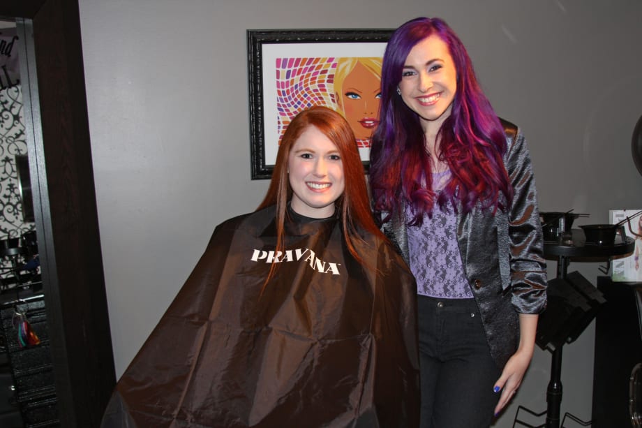 TRANSFORMATION: Level 7 Natural Redhead to Violet with Accents of Lavender