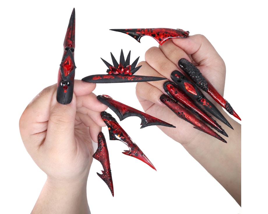 NTNA S.7 Challenge 10: Dragon Shape Nail Art (Ally)