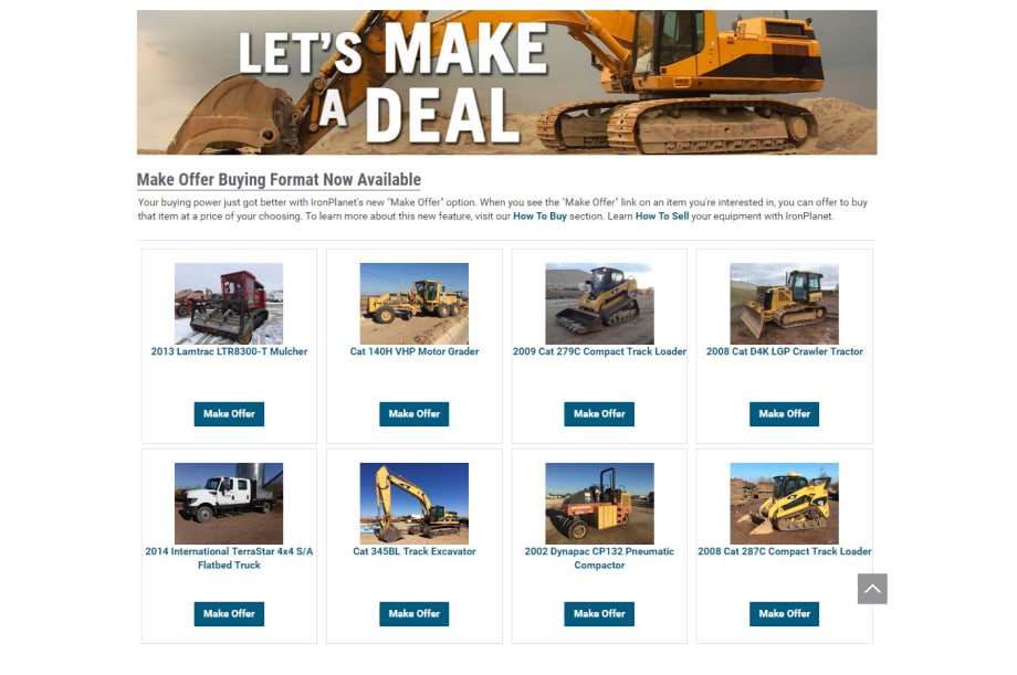 IronPlanet Offers Fixed and Negotiated Pricing Format