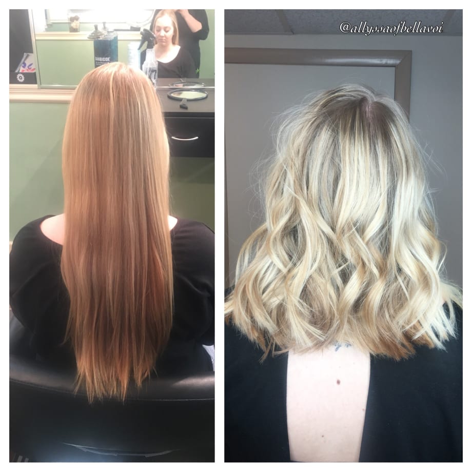MAKEOVER: Faded Red To Rooty Dimensional Blonde