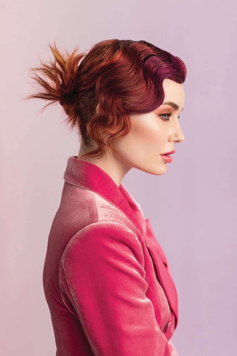 Copper Fire Hair Color: Diamond Strike Technique from Aloxxi