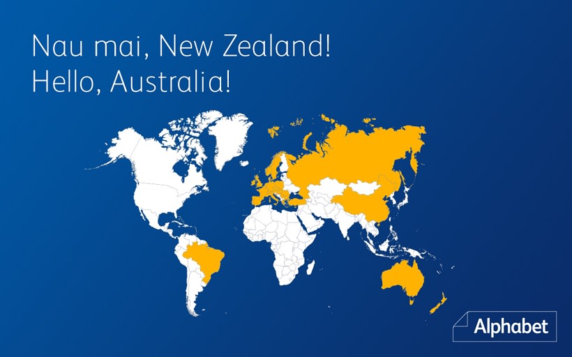 Alphabet Expands Global Fleet Reach to Australia & New Zealand
